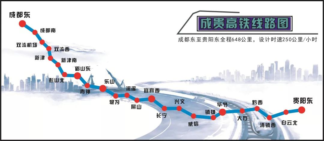 成貴高鐵將于2019年12月16日全線通車！