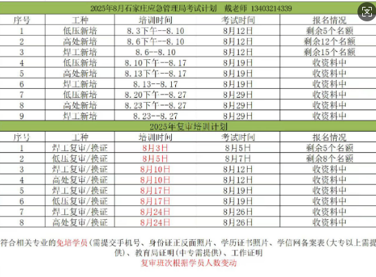 石家莊辦理電工證7-10天，流程簡單（官方報名）