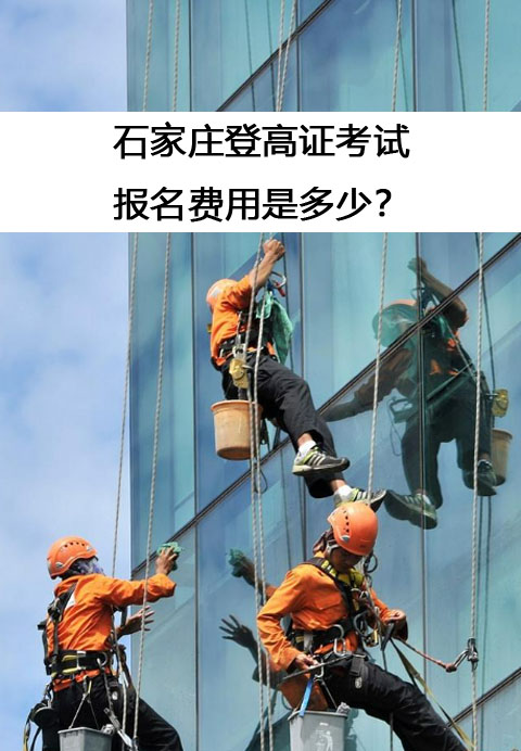 石家莊登高證考試的報名費用是多少？