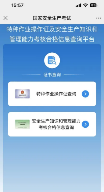 2025年國家應(yīng)急管理局電工證查詢?nèi)肟诠倬W(wǎng)查詢系統(tǒng)